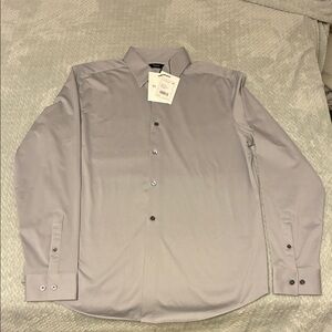 NWT Theory slate Blue Large Dress Shirt